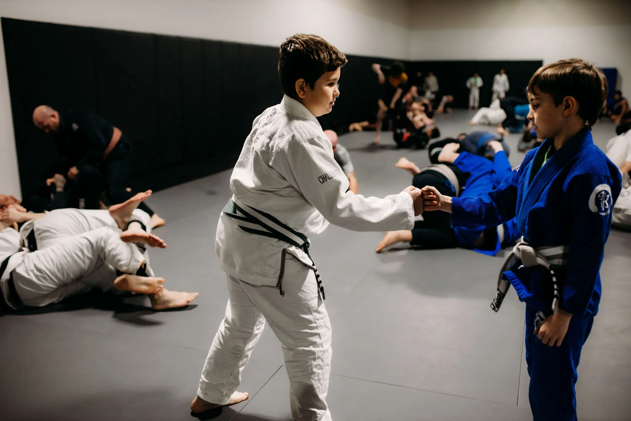 Junior BJJ coaching class for ages 7 to 9 at Infinum BJJ Brantford